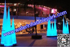 Wholesale 2m Lighting Inflatable Stages Decoration / Inflatable Cone For Wedding Backdrops from china suppliers
