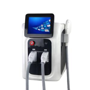 Wholesale Portable 2 in 1 E light OPT IPL Hair Removal Nd Yag Laser Q Switch Tattoo Removal Equipment Skin Rejuvenation Machine from china suppliers