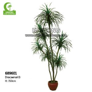 Wholesale Rain Resistant Handmade Artificial Dracaena Plant H350cm from china suppliers