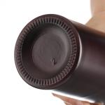 Industrial Beverage 500ml Matte Black Glass Vodka Wine Bottle with Cap