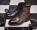 Breathable Genuine Leather Military Boots Mens Waterproof Army Training Boots