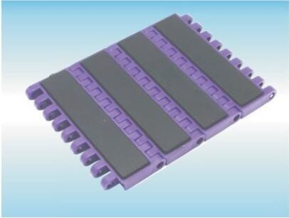 ZY2000FT-R MCC1000 FLAT TOP MODULAR BELTS WITH RUBBER FRICTION TOP FOR CONVEYOR BELTING SYSTEMS FOOD GRADE