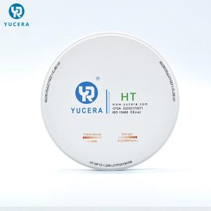 Wholesale YUCERA 1200MPA 98mm 95mm White Multilayer Zirconia Disc from china suppliers