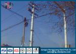 Outdoor Low Voltage Hot Roll Steel Transmission Poles Power Distribution Pole