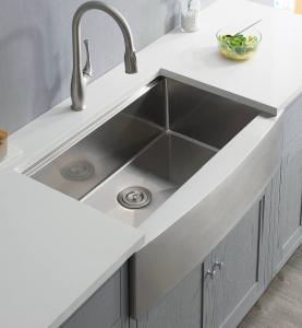 Wholesale Single Bowl 36 Inch Kitchen Sink Apron Front Farmhouse Workstation 304 Stainless Steel from china suppliers