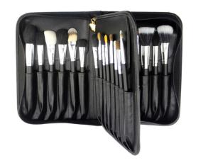 Wholesale ODM Eco Friendly Black Cosmetic Makeup Brush Set Wooden Handle from china suppliers