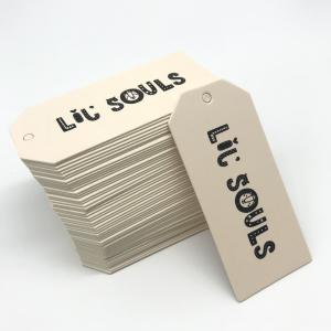 Wholesale 200gsm CDR Custom Shaped Labels , 150gsm Blank Hang Tags Kraft Paper Clothes from china suppliers