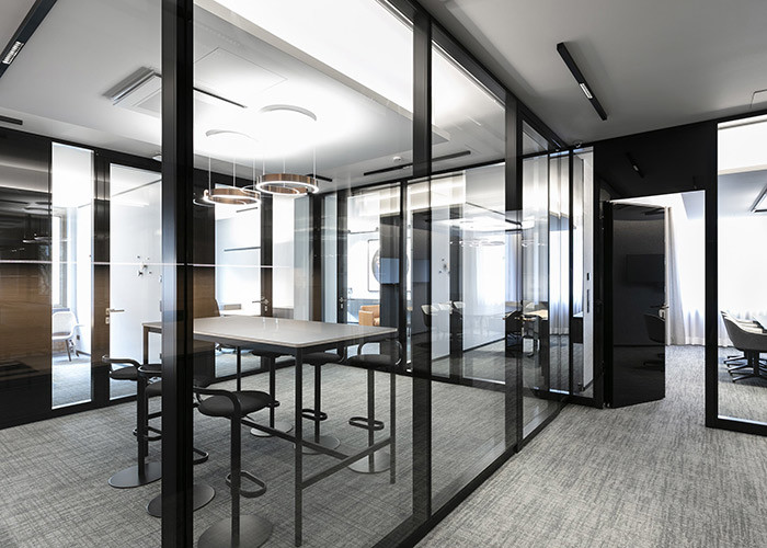 Fast Delivery Indoor Partition Wall Glazed Elegant Easy Installation Customized Size Color Design
