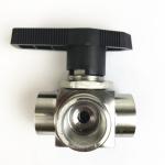 SS Welding 3 Way Thread Ball Valve 8500psi Leak Tight Performance