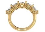 Oval Diamond 18K Rose Gold Ring 6.43x 4.7x 3.03mm Size for Anniversary