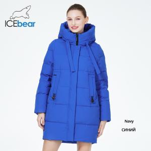 Wholesale Winter Women'S Cotton Jacket 85cm Moderate Warm Women'S Cotton Winter Coats Fleece-Lined Pockets from china suppliers