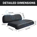 Black Golf Cart Seat Cushion Replacement Front Seat Cushion For Club Car DS