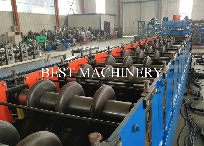 Road Safety Highway Guardrail Roll Forming Machine 22kw Power PLC Control