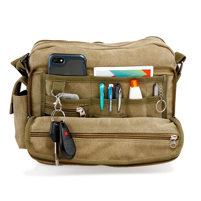 Recycled Tactical Gearonic Messenger Bag Soft Modern BSCI SEDEX 4 PILLAR