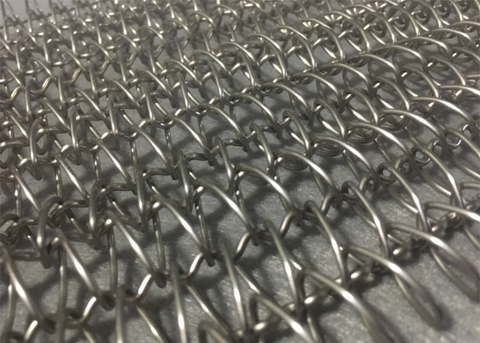 Glass Annealing Balanced Conveyor Wire Mesh Belts Corrosion Resistance Friction Drive