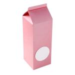 Custom Kraft Paper Corrugated Cardboard Printing Pink Milk Carton Packaging