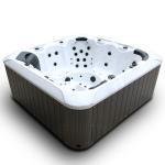 6 Seats Household Pearl White Whirlpool Spa Bathtub Outdoor Hot Tubs
