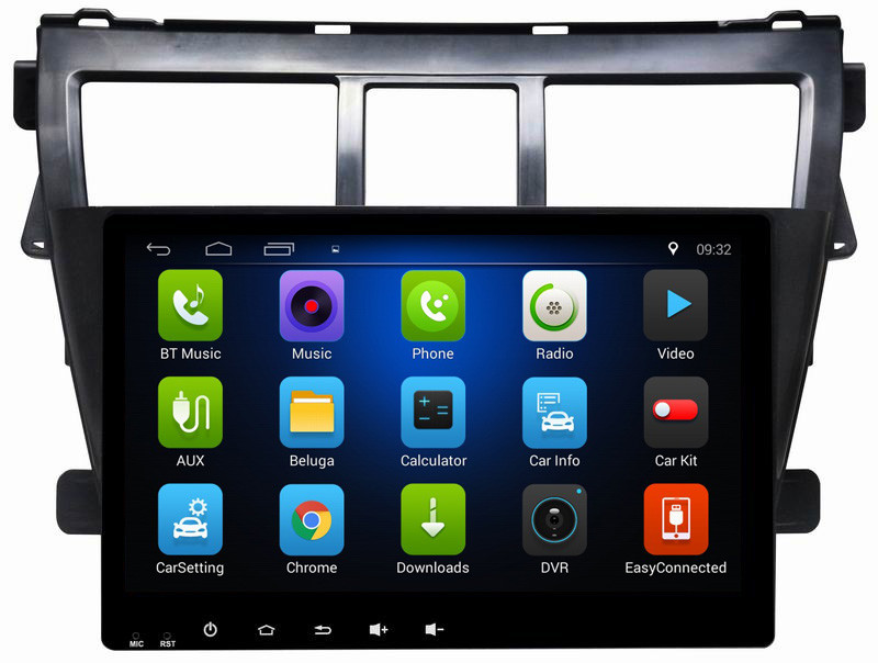 Ouchuangbo car radio stereo gps nav android 8.1 for Toyota Vios with USB SWC 1080P Video Blluetooth reverse camera