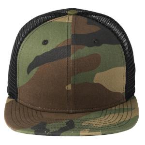 Wholesale Green Camo / Black Mesh Snapback Hats , Full Closure Mens Mesh Ball Caps from china suppliers