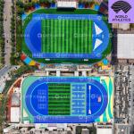 EPDM Rubber Athletic Track With Athletic Track Installation Anti UV Rubber Mulch