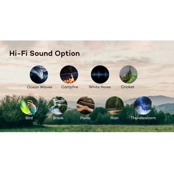 Portable White Noise Machine with 20 Soothing Sounds for Sleep