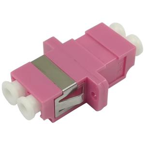 Wholesale OM4 LC Duplex Fiber Optic Cable Adapter SC Simplex Cutout Flanged Violet Color from china suppliers