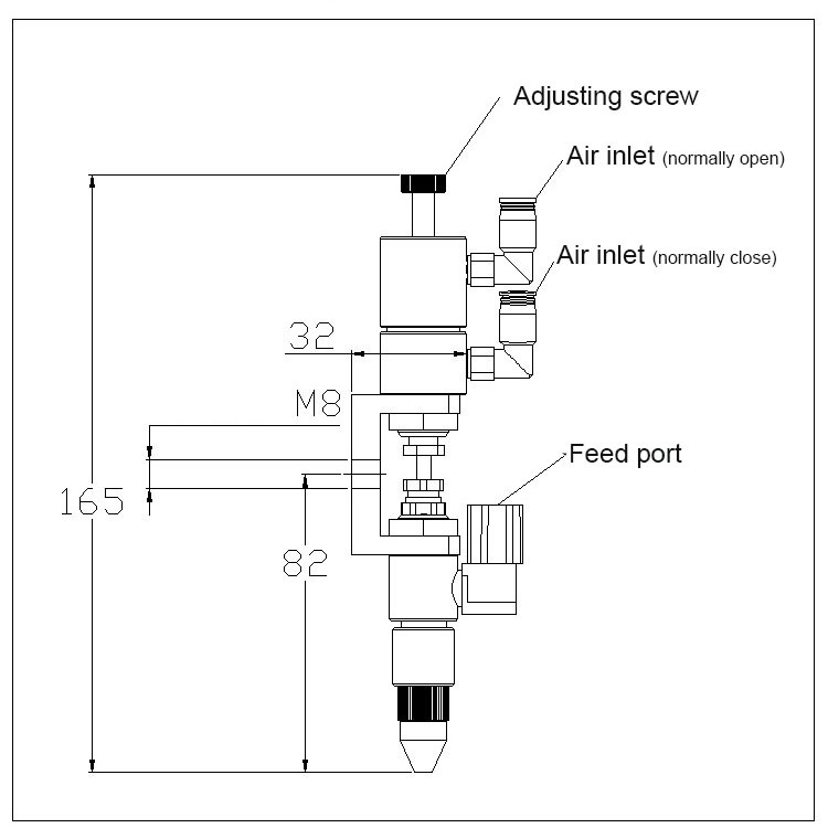 HJD36 Double Acting Thimble type for glue potting and coating