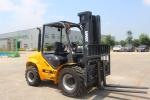 mini 3500kg Rough Terrain Forklift 3000mm Diesel Powered Forklift