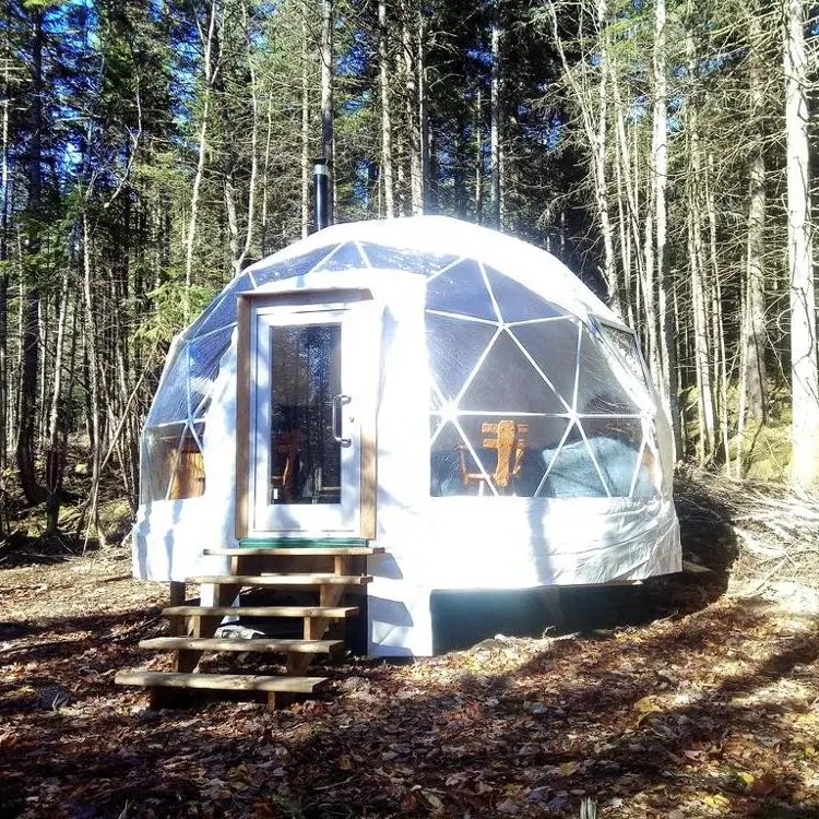 Luxury Inflatable Dome Tent Decoration Transparent Warm Glass Dome Tent