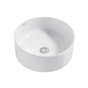 Wholesale FP46110 Bathroom Counter Top Basin , White Glazed Round Bowl Wash Basin from china suppliers
