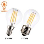 3000K LED Filament Bulb G45 Clear Glass LED Bulb E27 E14 220V 2W 4W
