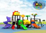 Jungle Large Plastic Playground Equipment , Kindergarten Outdoor Play Equipment