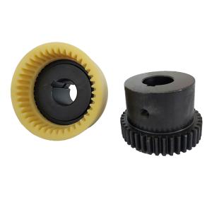 Wholesale Plastic Nylon Flexible Curved Tooth Sleeve Gear Brake Drum Shaft Coupling from china suppliers
