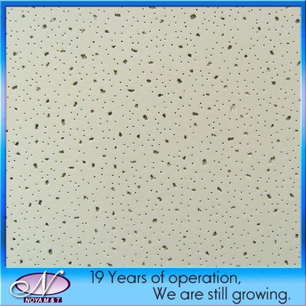 Hotel Perforated Mineral Fiber Wool Drop Ceiling Tile Boards for Acoustic