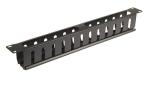 19" Metal Cable Management Rail 12 Slot,Single-Sided,1U&2U with cover