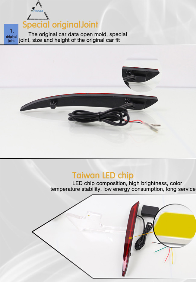 For Ford Mondeo/Fusion 2013-2016 With Turn Signal Light Stop Brake Lamp Tail Lanter