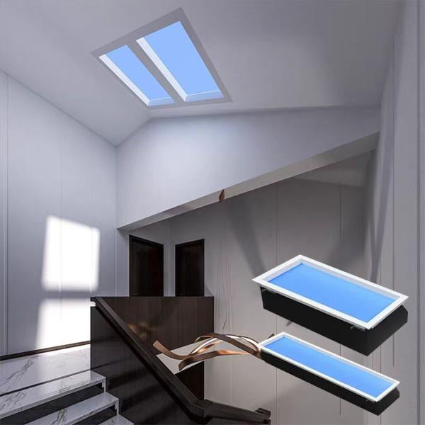 Max 100W Working Power Faux Skylight Panels 90% Light Transmission for Customer