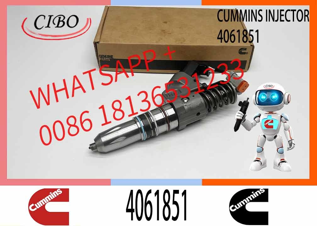 Diesel Fuel Injector Common Rail Injector 4061851 4088327 4088665 3411753 3095040 M11CUM-MINS 3080429 3411756 4061851 40