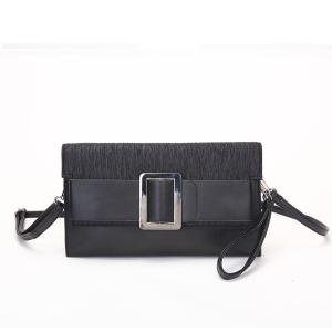 Wholesale 29cm Black Leather Clutch Purse from china suppliers