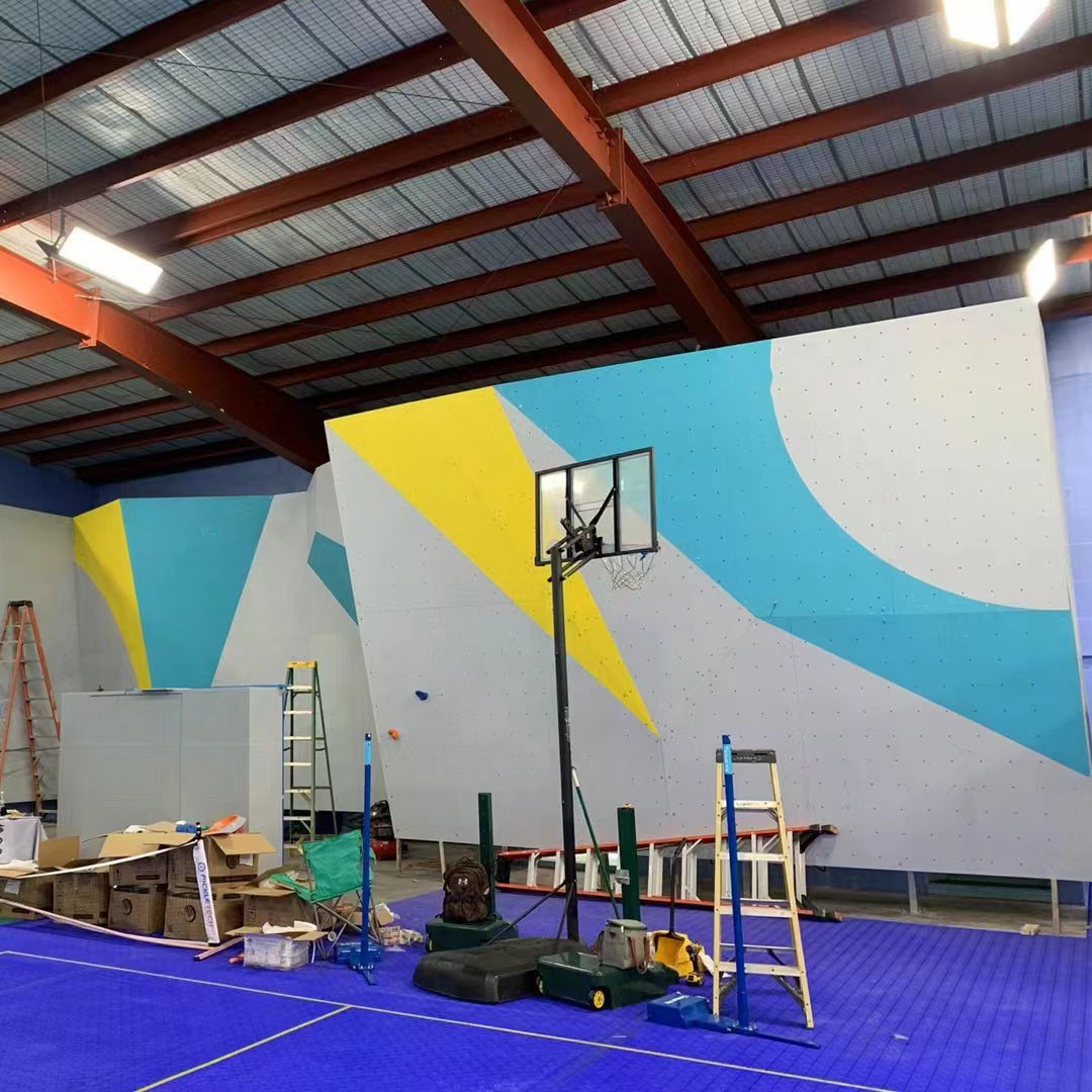Waterproof Rock Climbing Wall Panels Theme Park Fitness Rock Climbing Training Wall
