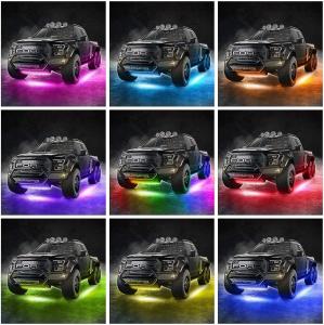 Wholesale 6pcs 12V RGB Super Bright LED Flexible Waterproof LED Strip Light for Car Interior &amp; Exterior Decoration Running Light from china suppliers