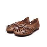 S414 New Style Women'S Shoes Hollow Retro Sweet Flat Bottom Women'S Shoes