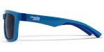 Black Dark Lightweight Flexible Eyeglass Frames Light Blue Plastic Size 52 16
