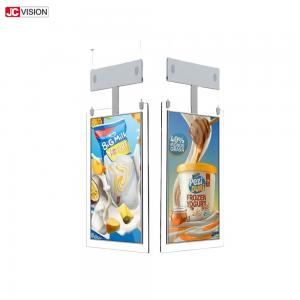 China Dual Screen Floor Standing Transparent LCD Screen Digital Signage Kiosk on sale