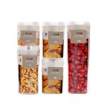 Customized 3.1L Square Kitchen Use Big Transparent Plastic Airtight Food Storage
