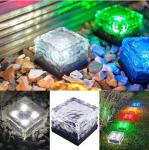 Square Solar Ice Tiles Buried Lights Solar Lights Waterproof Garden Lights
