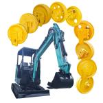 40Mn/50MN Material Front Idler E180 in Yellow or Black for Excavator Performance