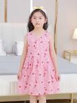 Girls Cotton Dress Children Printing Dress Summer Children'S Clothing