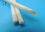 1200V White Color Silicone Resin glassfiber sleeving For Automotive Wiring