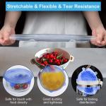 Multicolor Round Silicone Stretch Lids Reusable For Food Storage